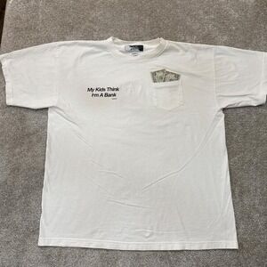 Vintage House of Gabrielle "My Kids Think I'm a Bank" USA 2X Tee Big & Tall